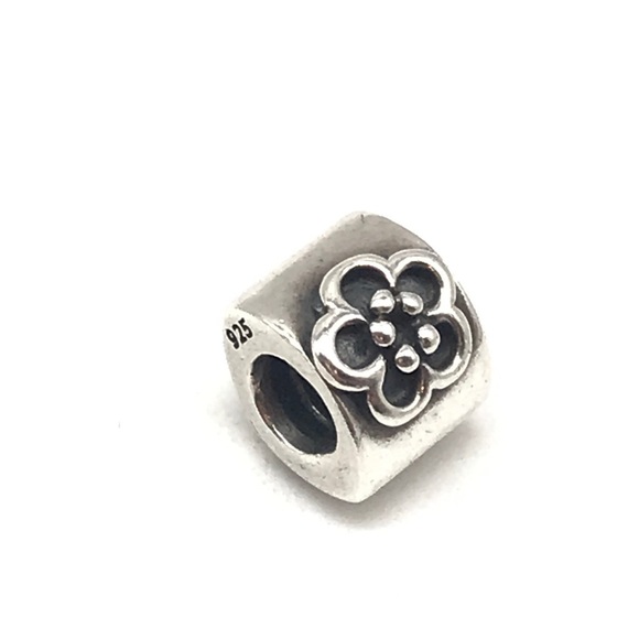 Pandora Flower Block Charm - Picture 2 of 4